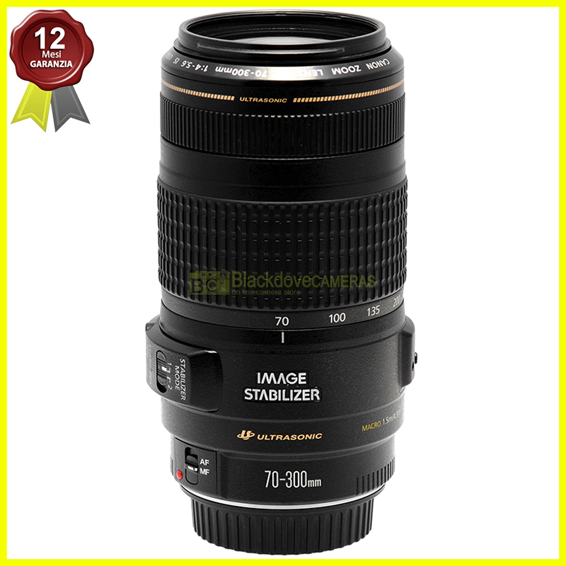 Canon EF 70-300mm f/4-5.6 IS USM Teleobiettivo Zoom per Fotocamere Reflex EOS AF