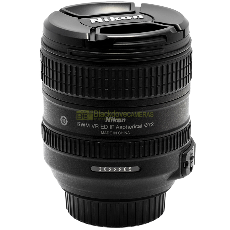 Nikon AF-S 24-85mm f/3.5-4.5 G ED VR – vista laterale