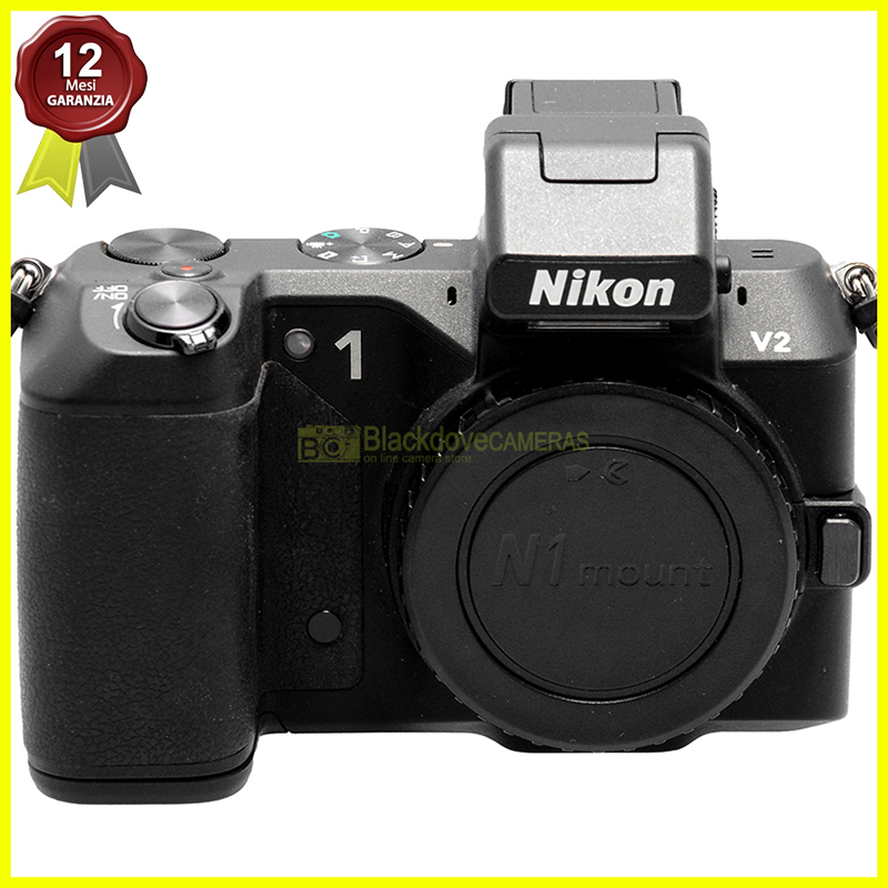 Nikon 1 V2 Body Fotocamera Digitale Mirrorless V-2 Nera Corpo Macchina. Testata.