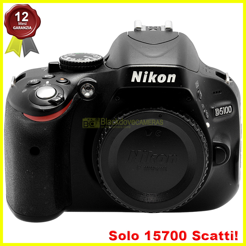 Nikon D5100 Body Fotocamera Reflex Digitale 16,2Mp TESTED