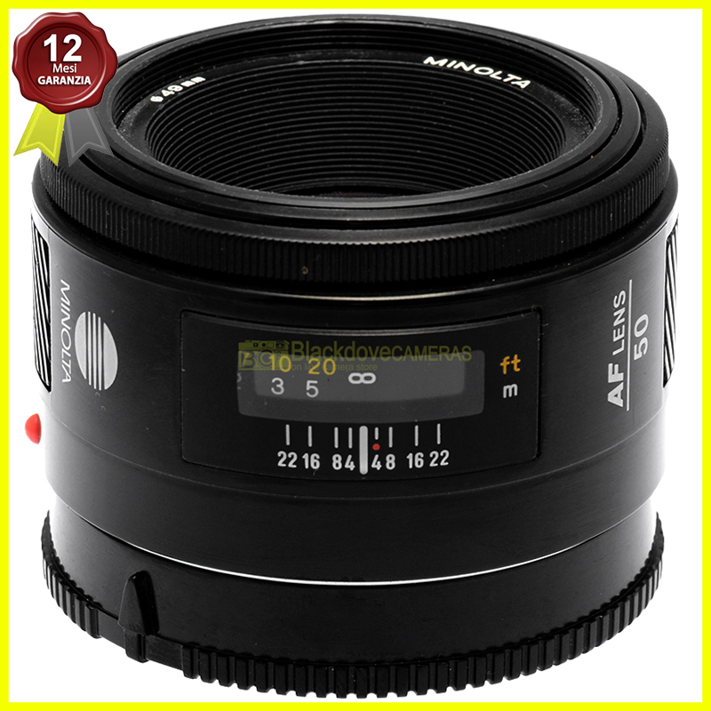 Minolta AF 50mm f/1.7 obiettivo luminoso foto reale