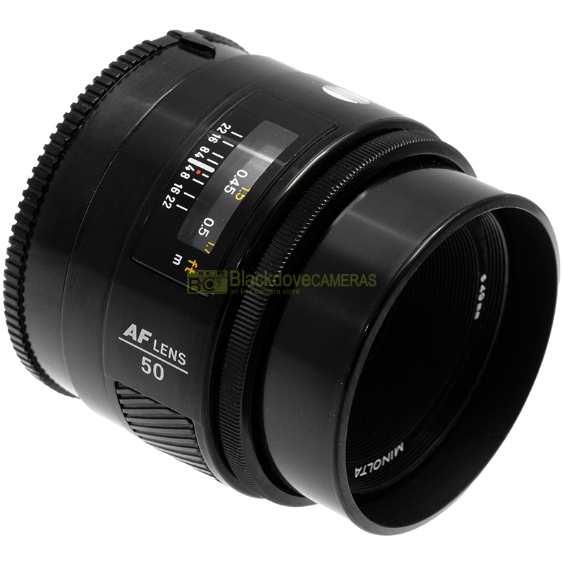 Minolta AF 50mm f/1.7 lato obiettivo