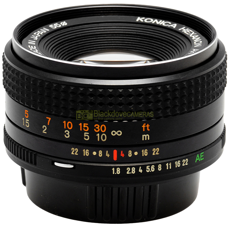Konica Hexanon AR 50mm f/1.8 Obiettivo per Fotocamere Reflex a Pellicola Testato