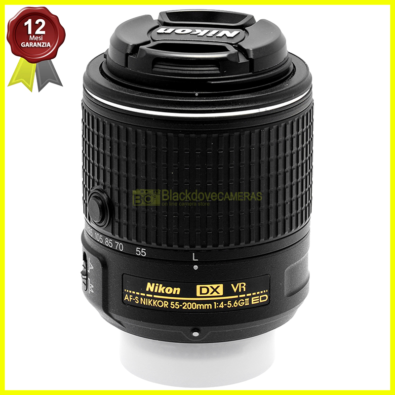 Nikon AF-S Nikkor 55-200mm f/4-5.6 G ED VR II DX Obiettivo Teleobiettivo Zoom