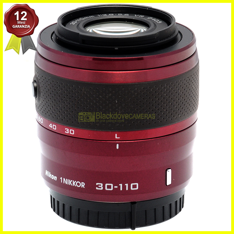 Nikon 1 Nikkor 30‑110mm Dark Red f/3.8‑5.6 VR Obiettivo Zoom Nikon 1