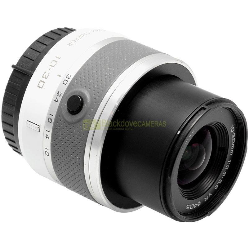 Nikon 1 Nikkor 10‑30mm VR Bianco vista laterale