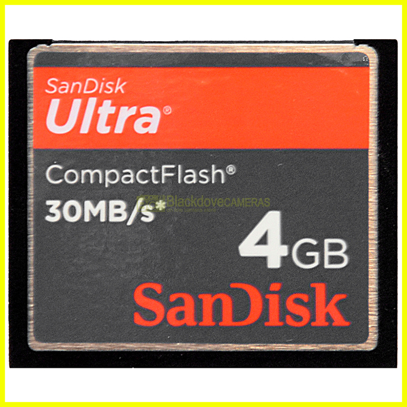 Sandisk Ultra 4GB Compact Flash 30MB/s Memory Card CF per fotocamere
