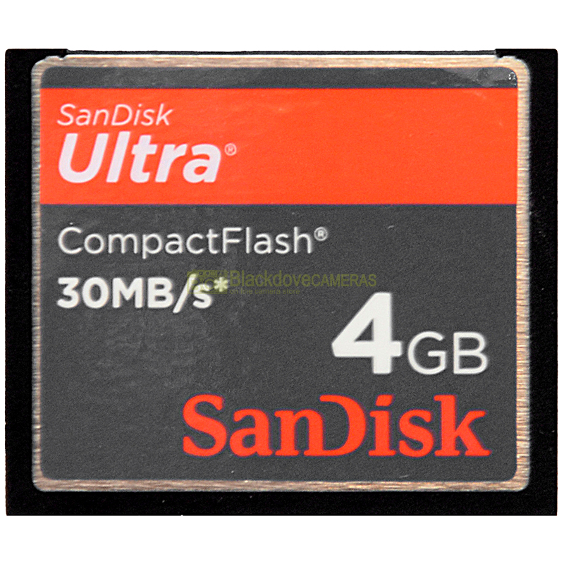Sandisk Ultra 4GB Compact Flash 30MB/s Memory Card CF vista frontale