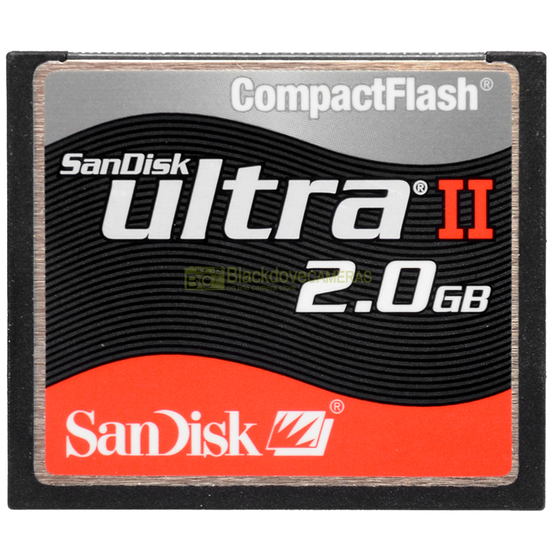 Sandisk Ultra II 2GB Compact Flash Memory Card CF vista frontale