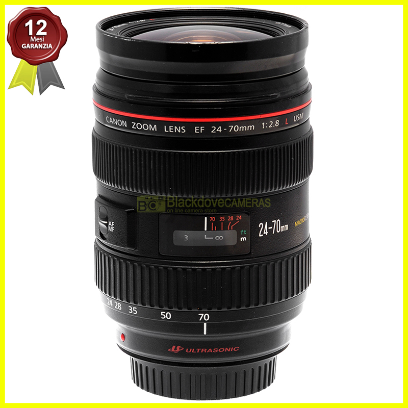 Canon EF 24 70mm f/2.8 L USM Black Obiettivo Full Frame per fotocamere EOS