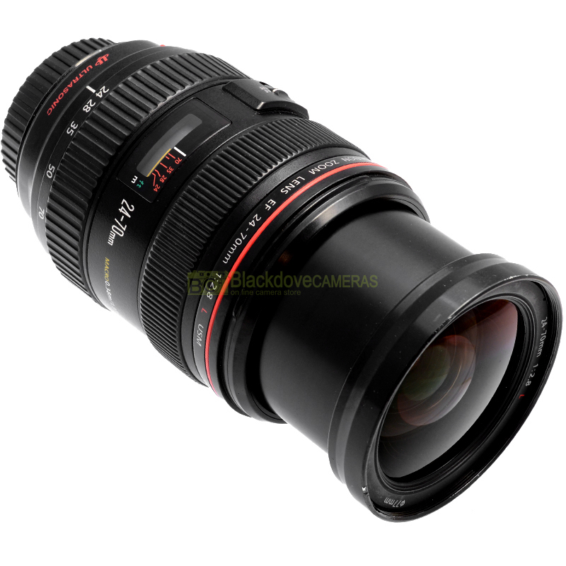 Canon EF 24 70mm f/2.8 L USM Black vista laterale