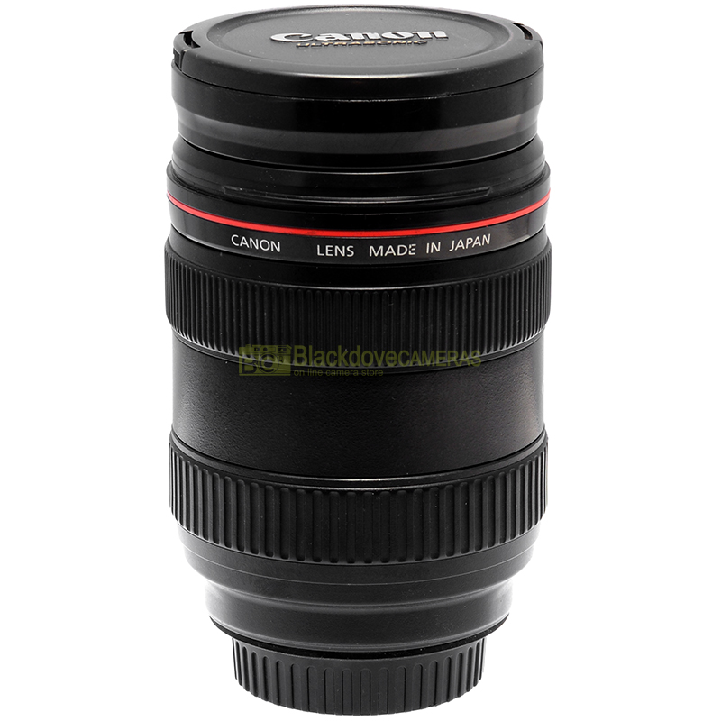 Canon EF 24 70mm f/2.8 L USM Black dettaglio ammaccatura barrel frontale