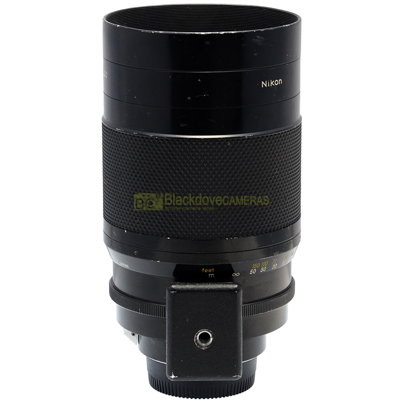 Nikon Reflex Nikkor 500mm f/8 dettaglio paraluce ovalizzato