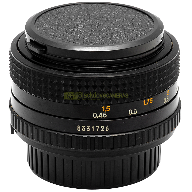 Minolta MD 50mm f/1.7 dettaglio attacco MD