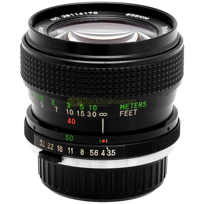 Vivitar 28‑50mm f/3.5‑4.5 Zoom vista frontale