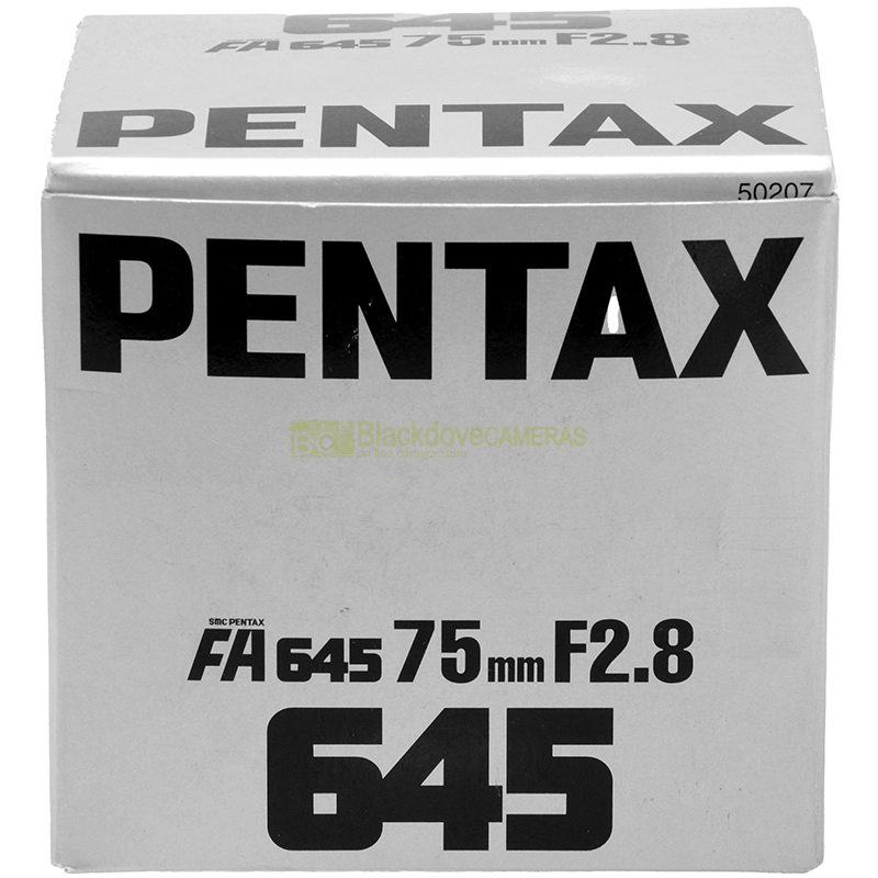 Pentax FA 645 75mm f/2.8 SMC vista completa