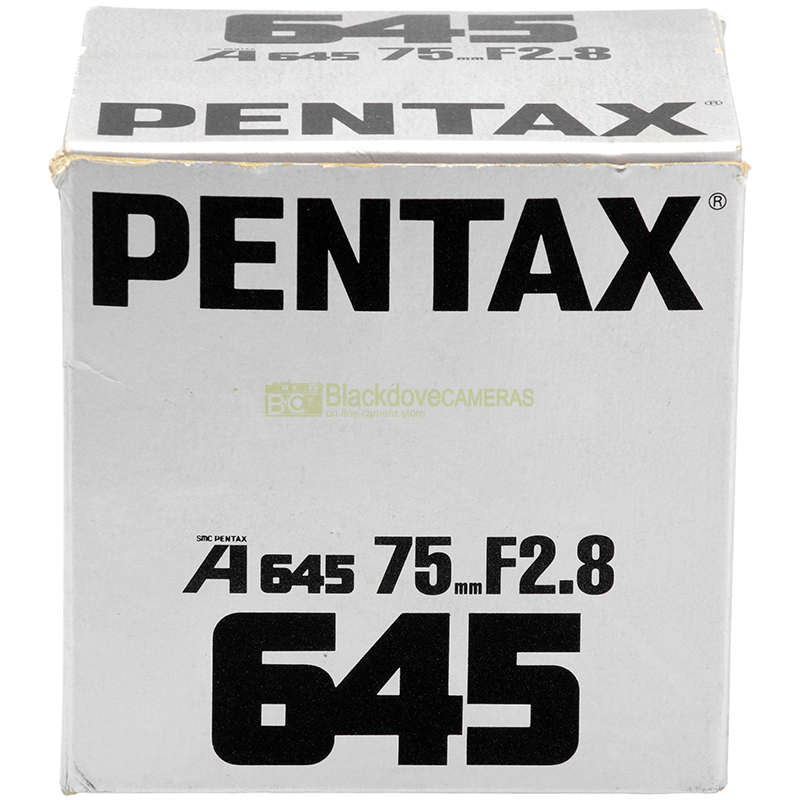 Pentax A 645 75mm f/2.8 SMC vista completa