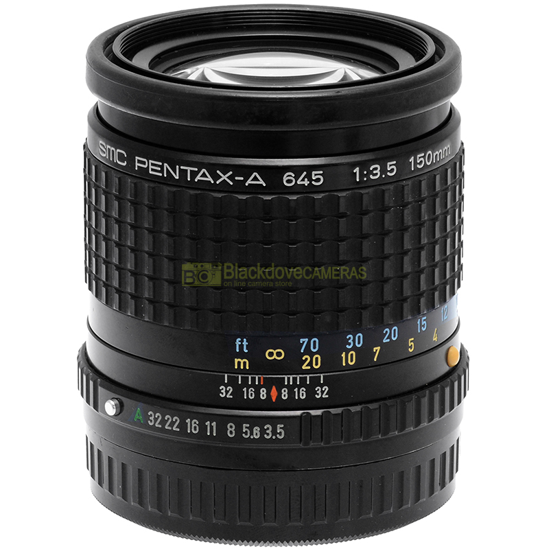 Pentax A 645 150mm f/3.5 SMC vista laterale