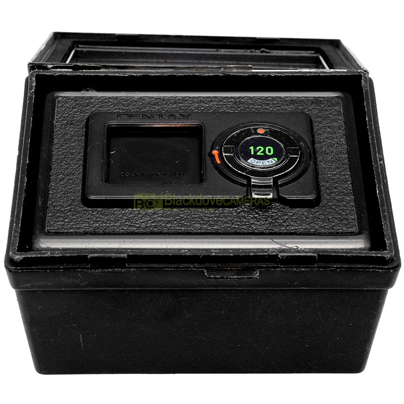 Pentax 645 magazzino 120 vista laterale