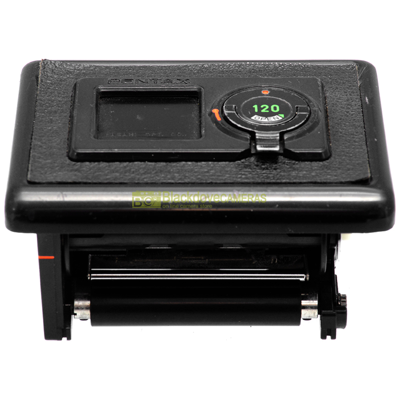 Pentax 645 magazzino 120 vista laterale