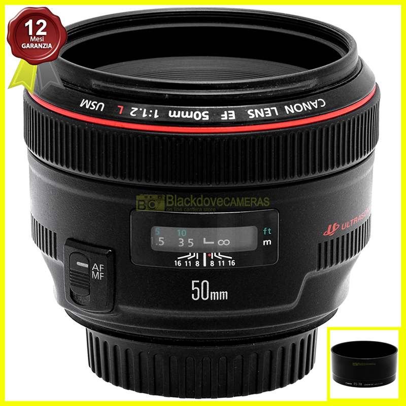 Canon EF 50mm f/1.2L USM obiettivo standard Full Frame Ultrasonic
