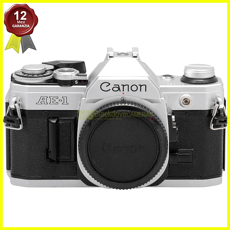 Canon AE-1 fotocamera a pellicola anni 70 innesto FD FL revisionata