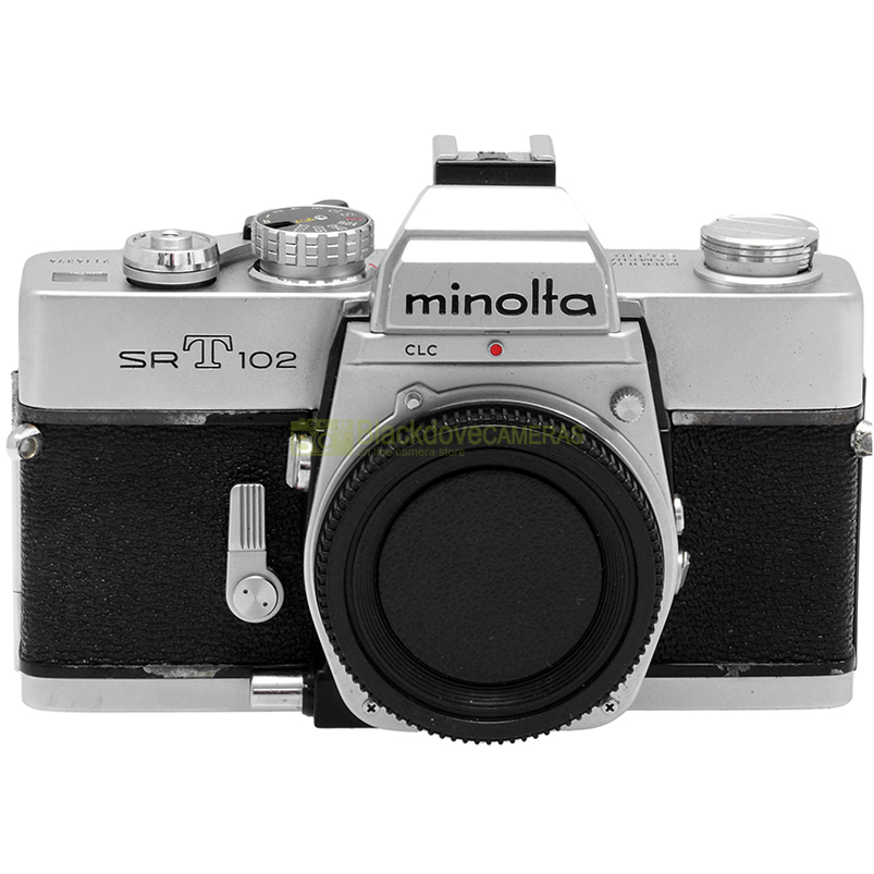 Minolta SRT 102 silver vista laterale