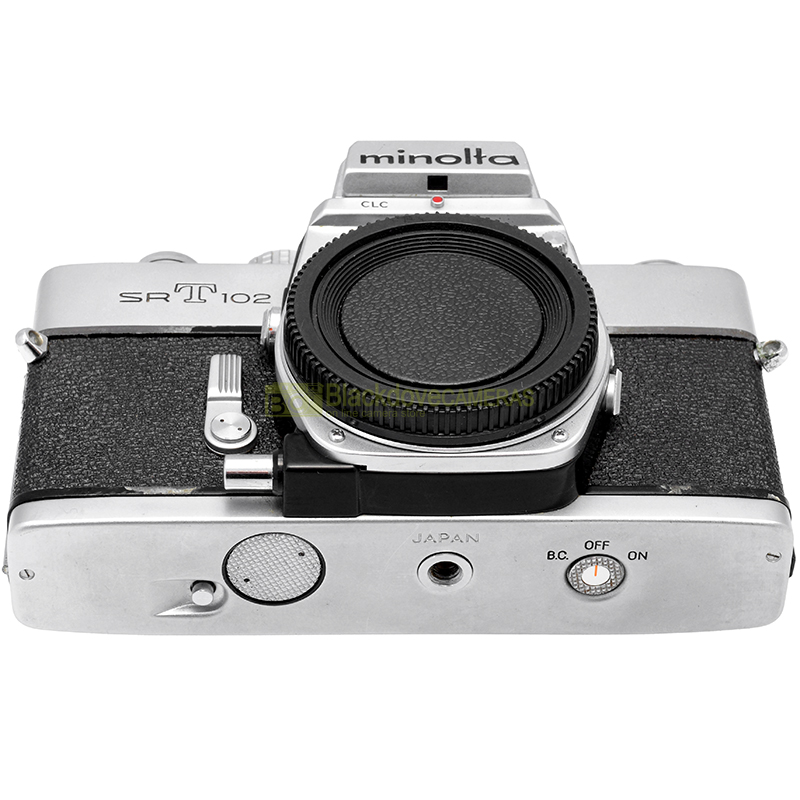 Minolta SRT 102 silver vano pellicola e meccanismi interni