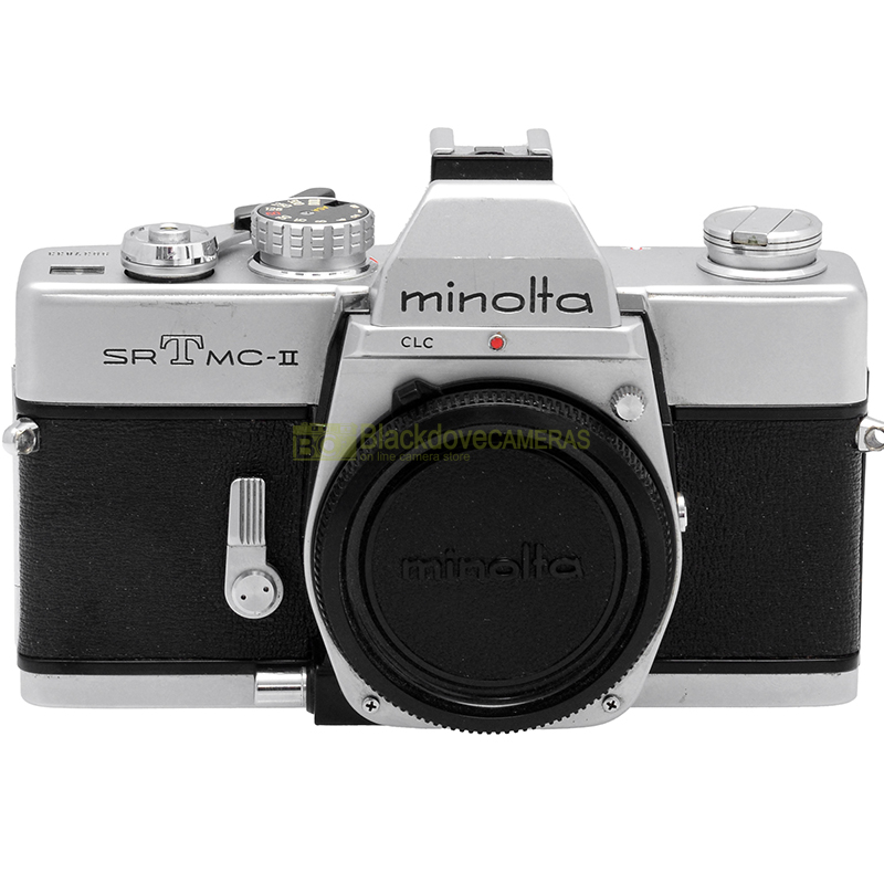 Minolta SRT-MC II silver vista laterale