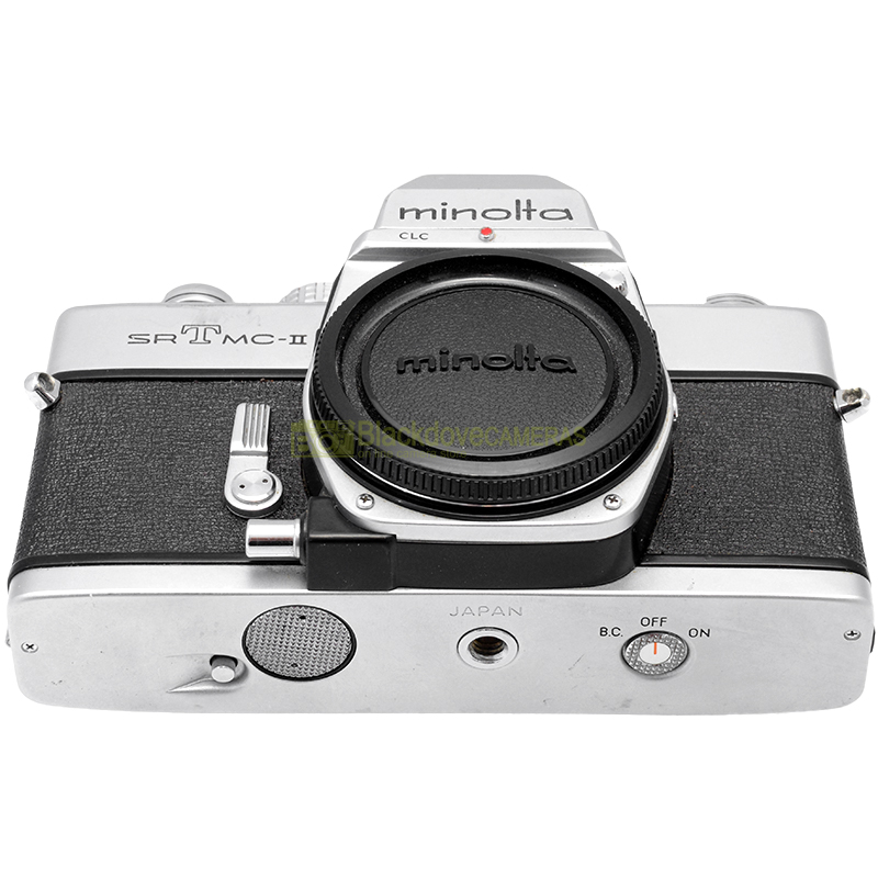 Minolta SRT-MC II silver vano pellicola e meccanismi interni