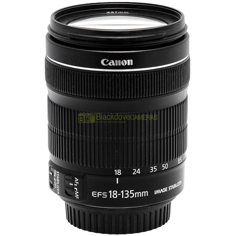 Canon EF-S 18-135mm vista laterale