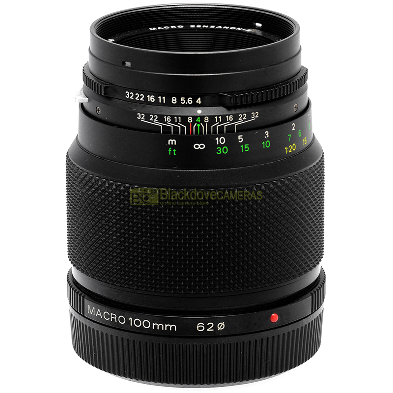Zenza Bronica Macro Zenzanon-E 100mm f4 vista laterale