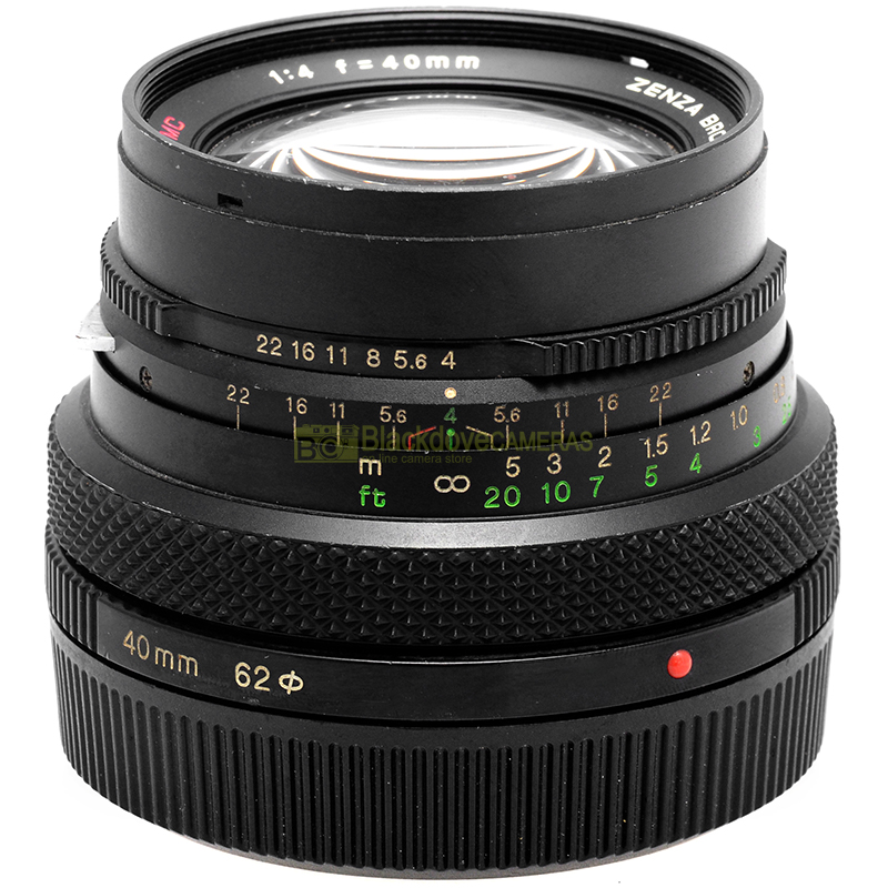 Zenzanon-E 40mm f4 vista laterale