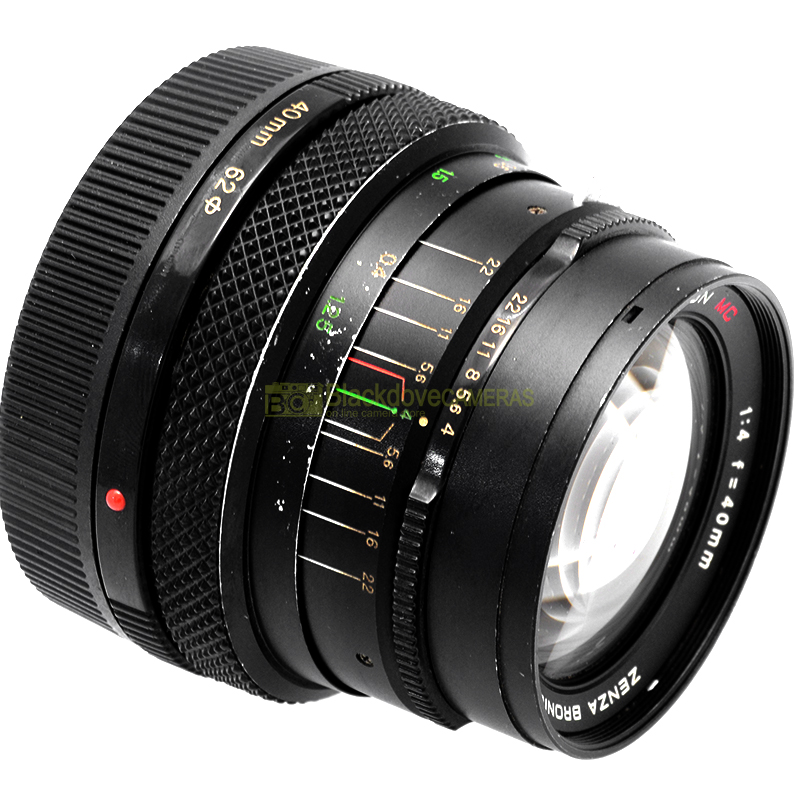 Zenzanon-E 40mm f4 dettaglio lenti