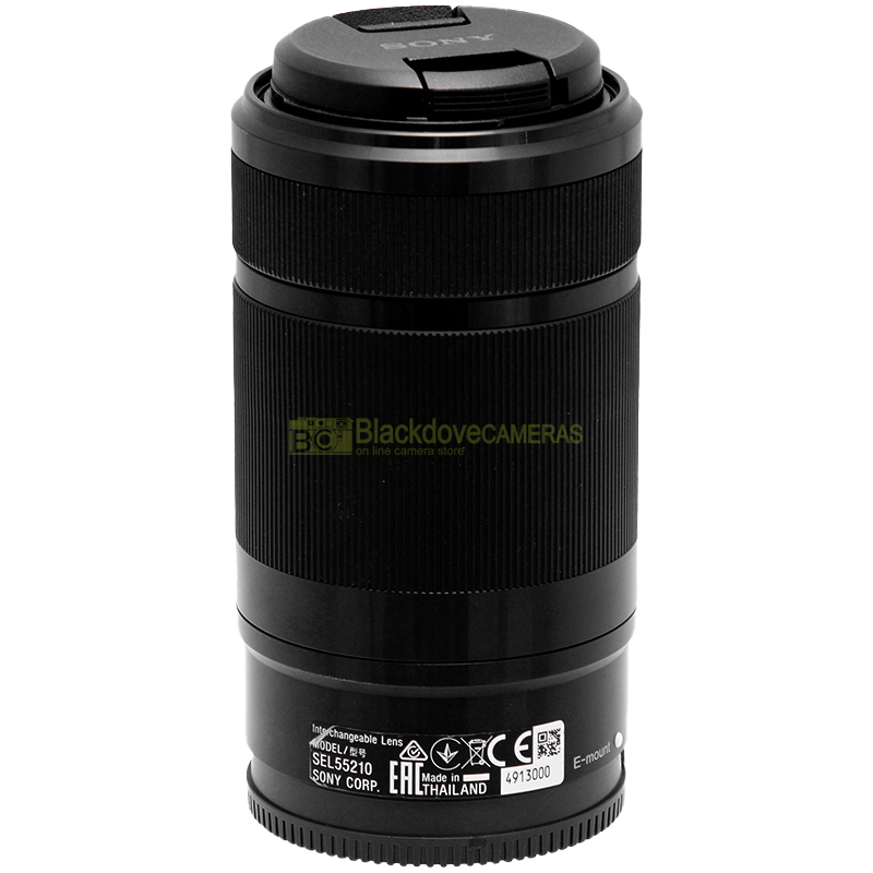 Sony E 55-210mm f4-6,3 OSS Nero obiettivo zoom E-Mount. 55/210 mm f/4-6.3 vista dettagliata
