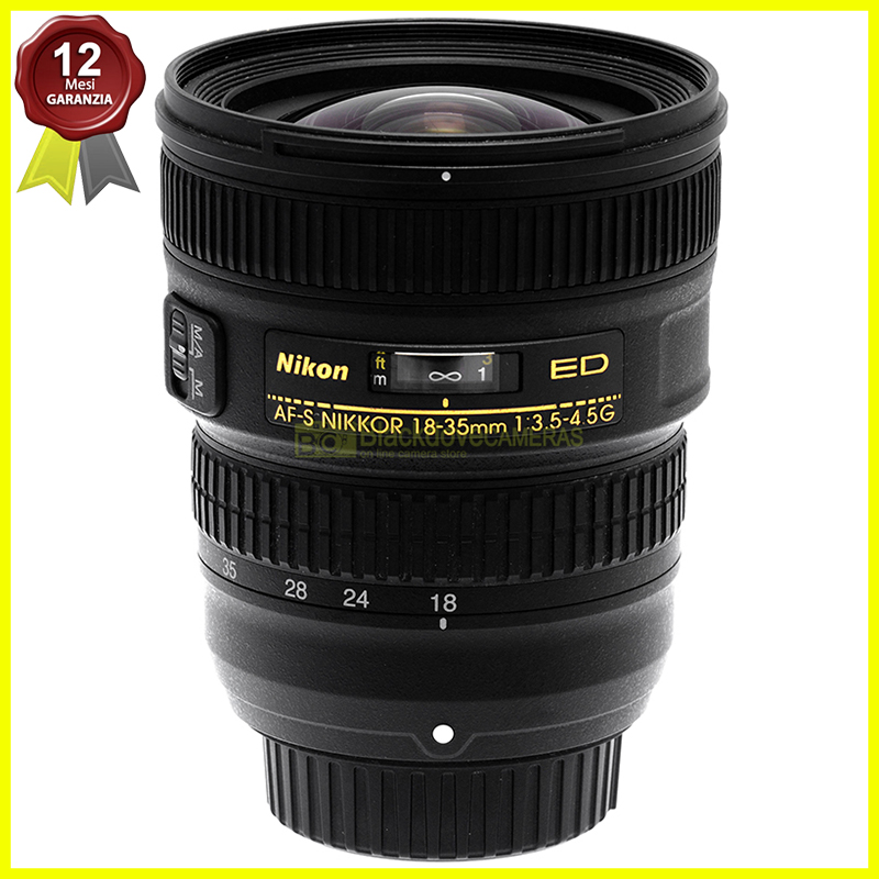 Nikon Nikkor AF-S 18-35mm f/3.5-4.5G ED Grandangolo Zoom per Reflex FX DSLR Wide