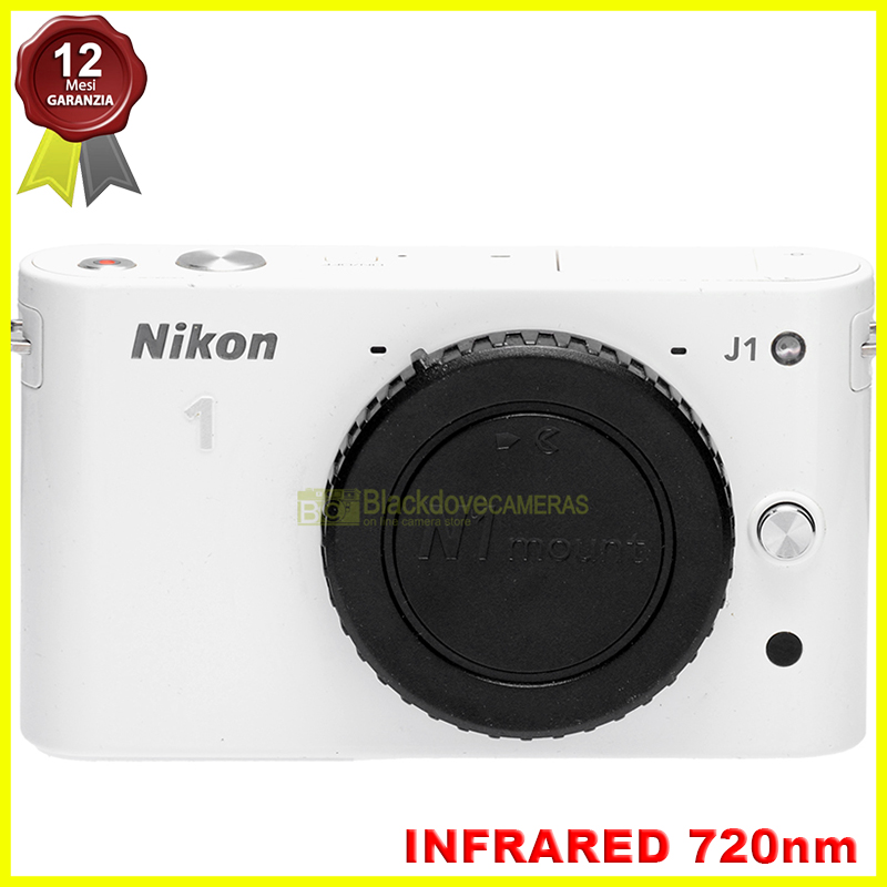 Nikon 1 J1 body white fotocamera infrarosso 720nm IR converted