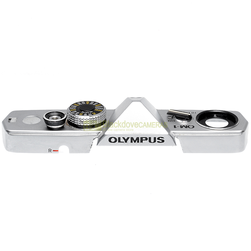 Olympus OM‑1 top cover silver vista 1