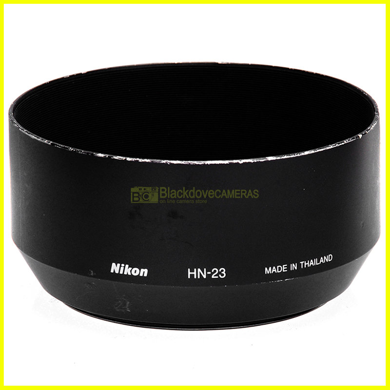 Nikon HN‑23 paraluce originale in metallo per teleobiettivi filetto 62mm M62