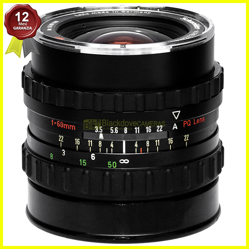 Rollei HFT Schneider Kreuznak Curtagon 60mm f4 PQ grandangolare per Rolleiflex 6x6 serie 6000