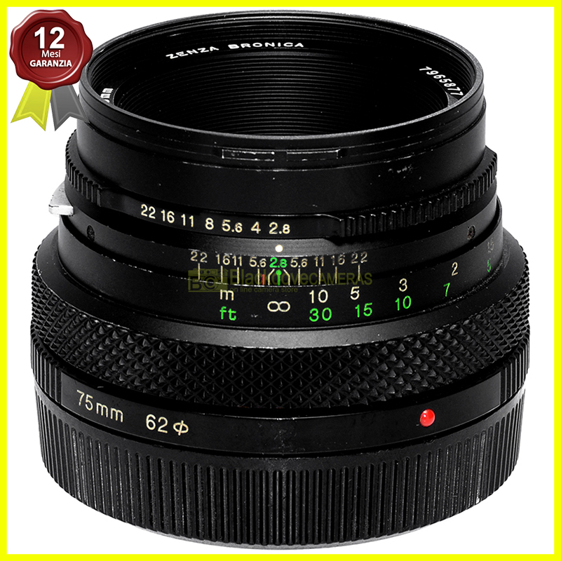 Zenza Bronica Zenzanon E II 75mm f2.8 ottica standard per medio formato ETRSi