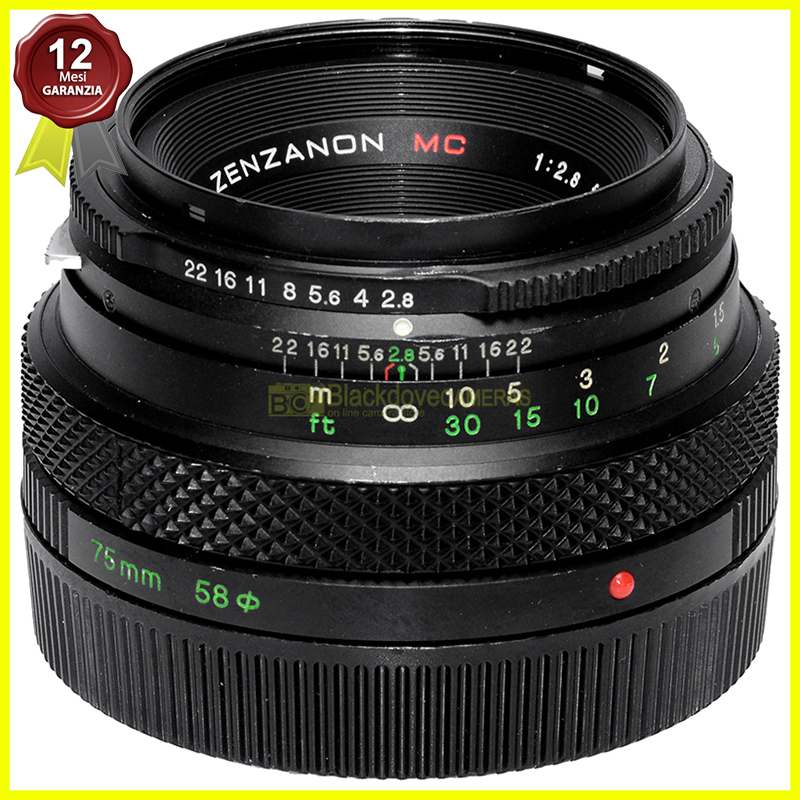 Zenza Bronica Zenzanon‑E 75mm f2.8 MC ottica standard per medio formato ETRSi
