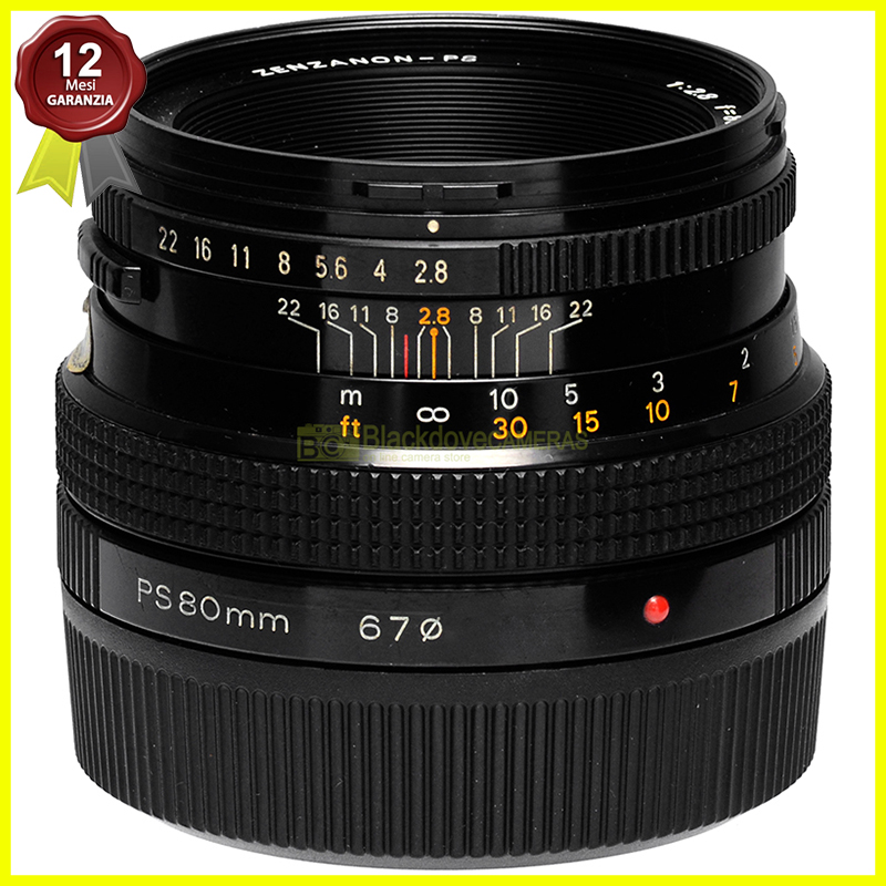 Zenza Bronica Zenzanon‑PS 80mm f2.8 ottica standard per medio formato SQ