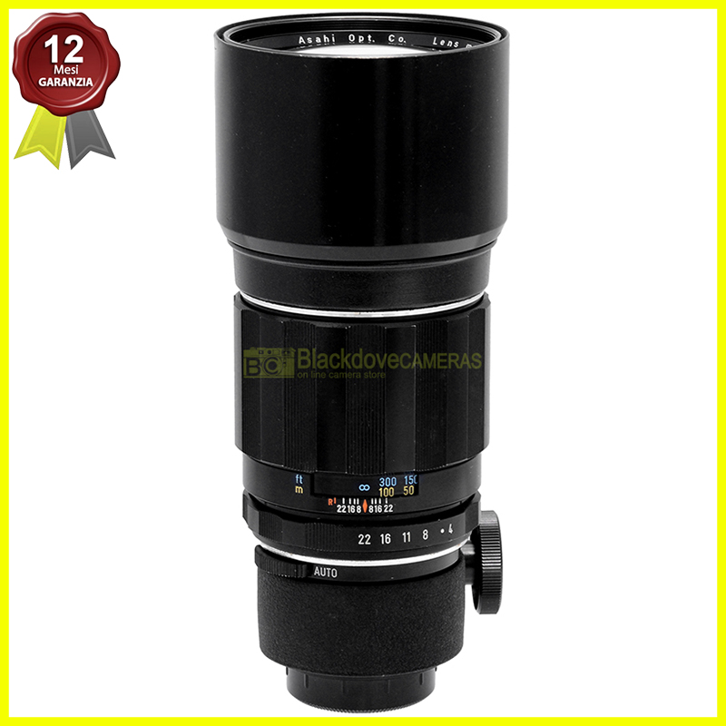 Pentax Asahi Super-Takumar 300mm f4 tele M42 obiettivo vintage professionale