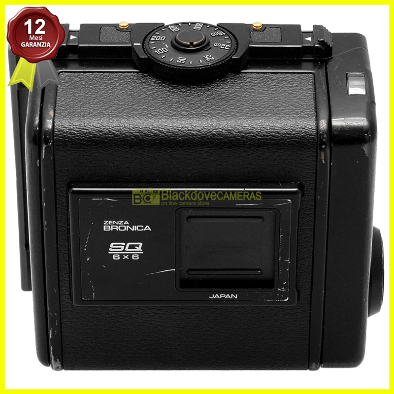 Zenza Bronica Film Back SQ 120 6x6 magazzino originale con volet e film holder