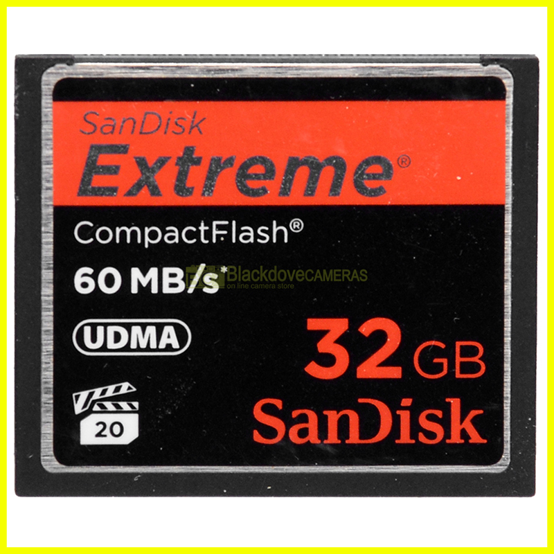 Sandisk Extreme 32GB Compact Flash 60MB/s CF scheda di memoria