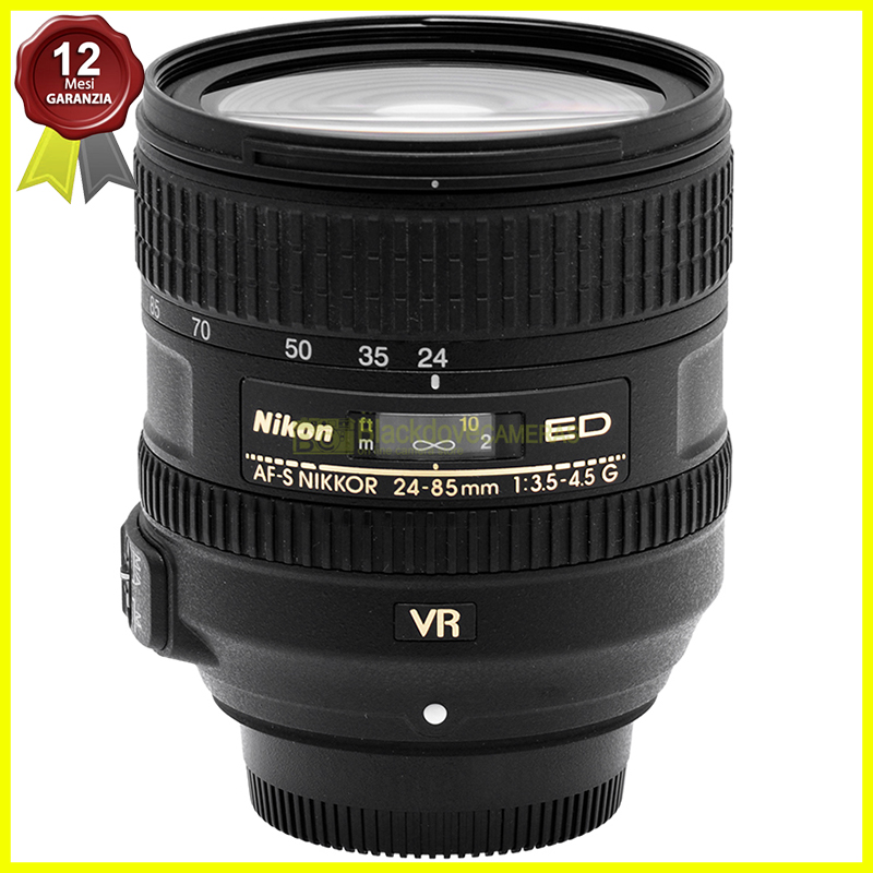 Nikon AF S Nikkor 24 85mm f/3.5 4.5 G ED VR Obiettivo per Reflex FX e DX