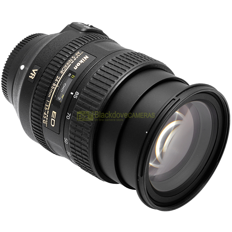 Nikon AF S Nikkor 24 85mm f/3.5 4.5 G ED VR vista frontale