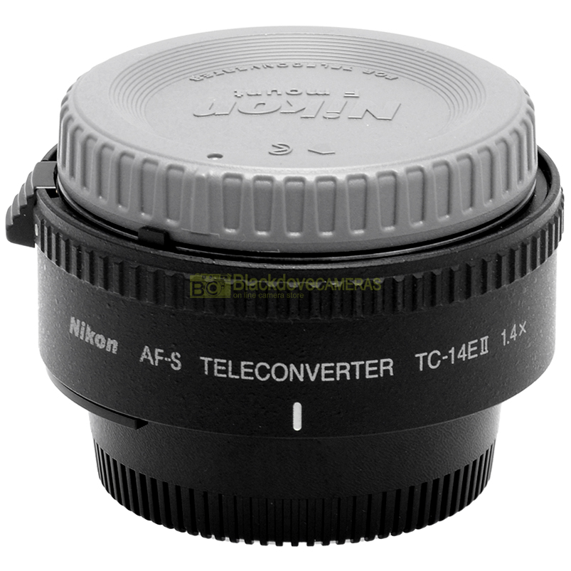 Nikon TC 14E II AF S Teleconverter 1.4x Moltiplicatore Tele per Nikkor vista laterale