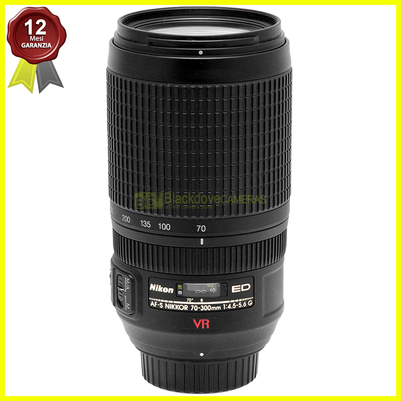Nikon AF S 70 300mm f/4.5 5.6 G ED VR obiettivo zoom per reflex digitali
